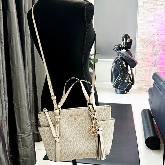 Michael Kors Logo Top-Zip Tote Bag Retail $258 - Picture 11 of 11